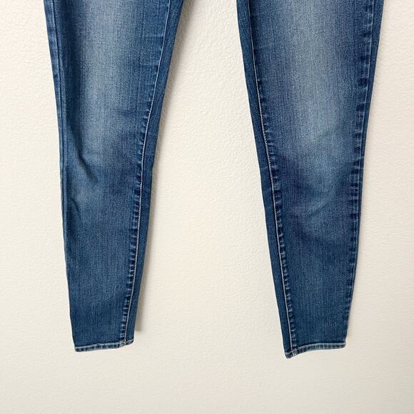 [Paige] Hoxton Ultra Skinny Mid Rise Medium Wash Stretch Woodrow Jeans Size 27 - Picture 7 of 12